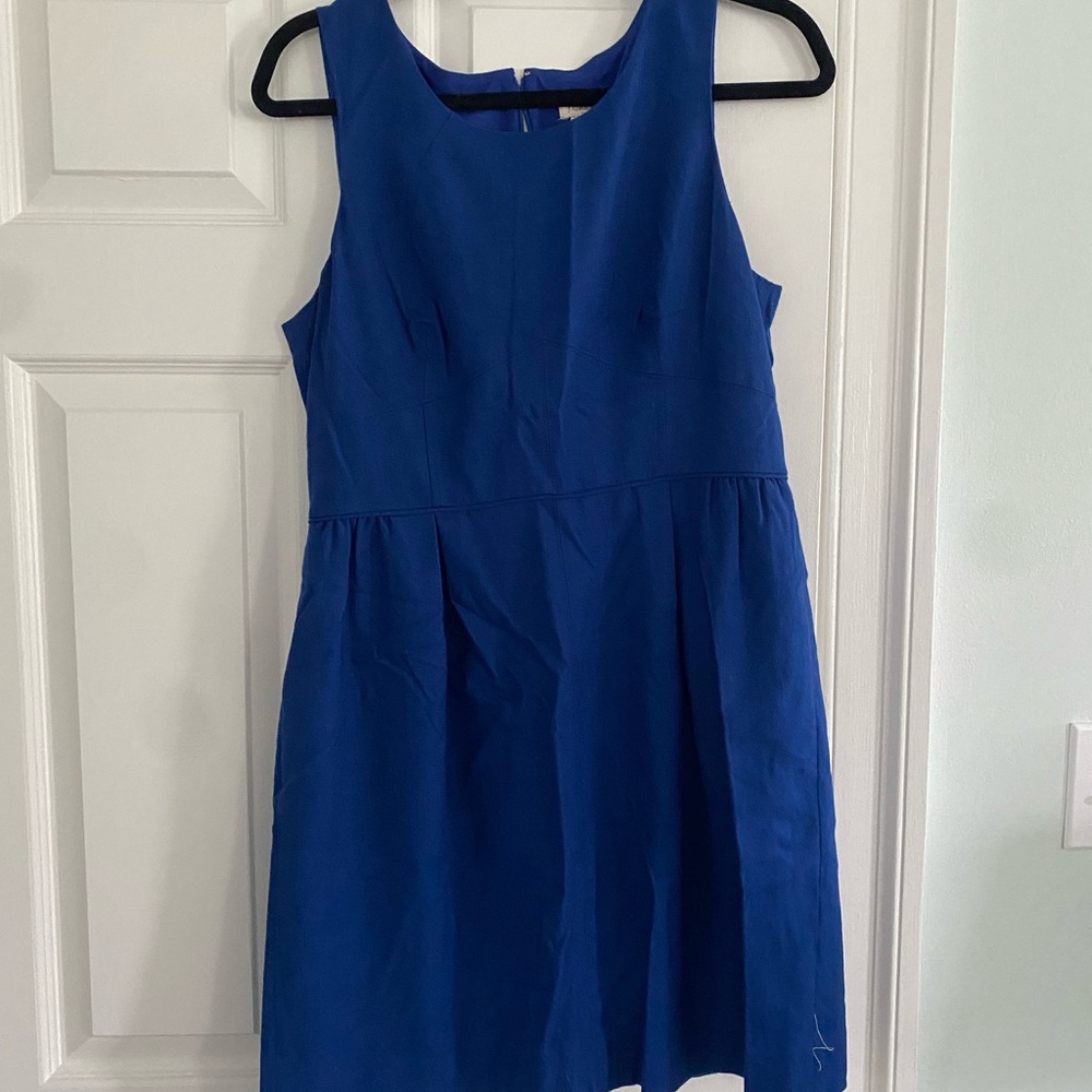 J. Crew Vibrant Blue Mini Dress